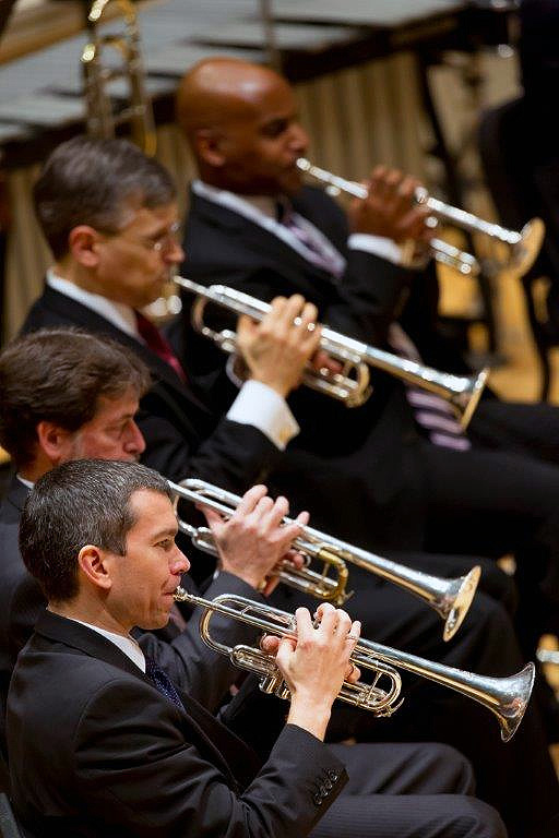 The trumpet section performs at last year's CSO Brass concert. | Todd Rosenberg Photography