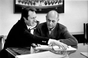 Carlo Maria Giulini and Georg Solti (Robert M. Lightfoot III photo)