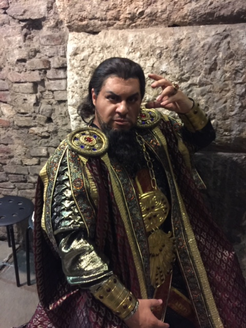 Luca Salsi in the title role of Verdi's Nabucco at the Arena di Verona in June.