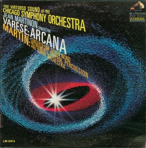 Martin's  Concerto was originally released along with Varèse's Arcana by RCA
