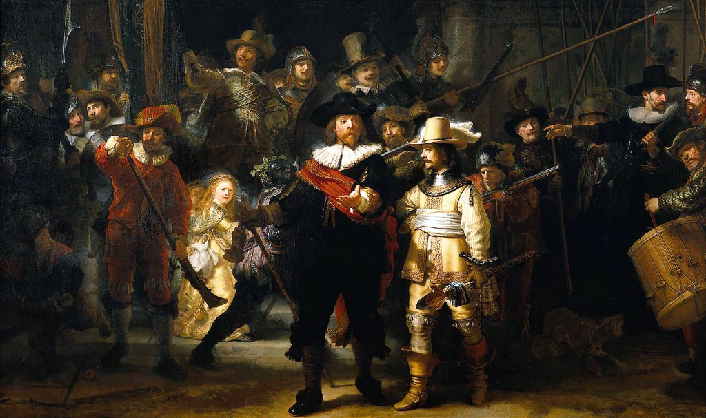 Detail from Rembrandt's "The Night Watch" (1642).