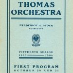 Theodore Thomas Orchestra, October 20 and 21, 1905