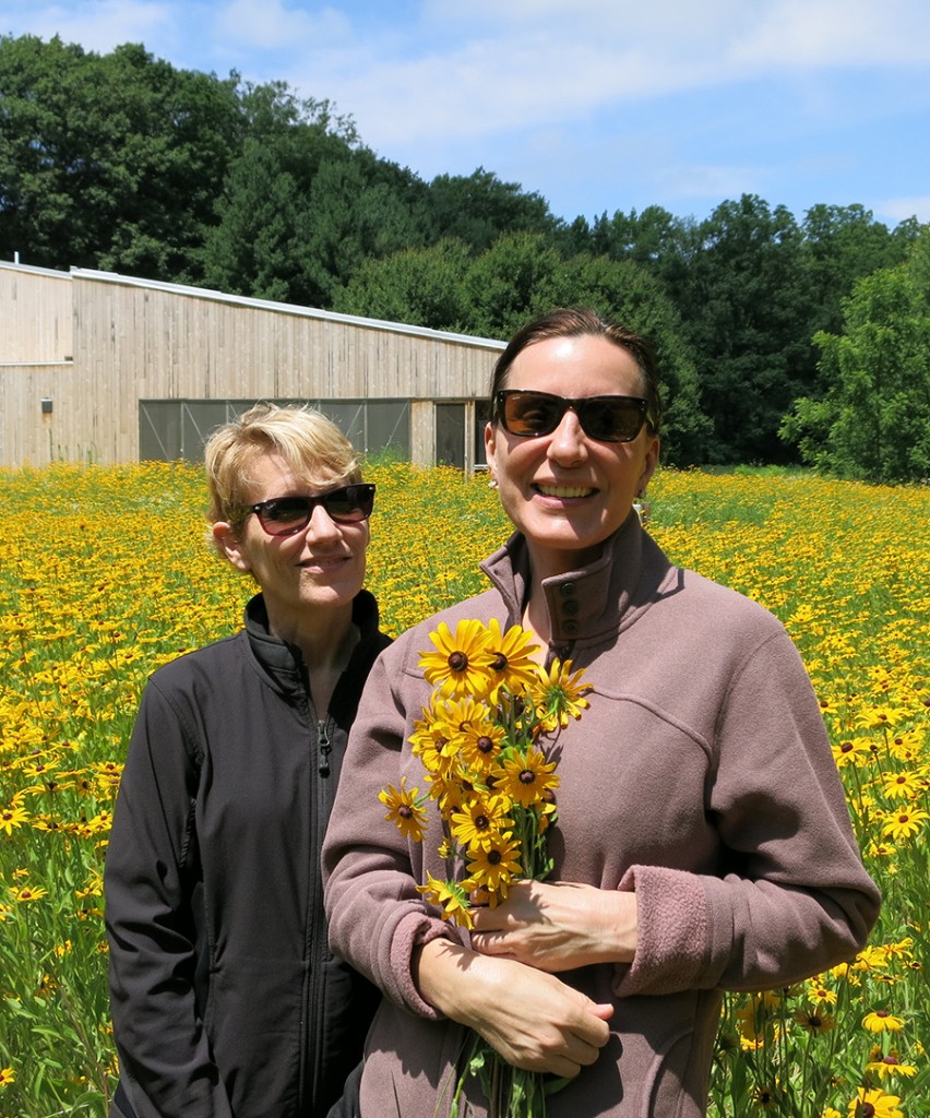 University of Chicago professor Joy Bergelson, here outside her lab at the Warren Woods Ecological Field Station in Michigan, says of her friend, CSO violinist Alison Dalton: "I love music and I just want her to succeed and be happy.” | Photo: Andrew Huckman