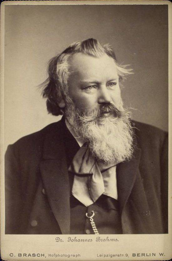 Johannes Brahms in 1889. | Photo by C. Brasch