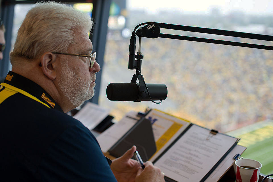 Chicago radio host Carl Grapentine is the voice of Michigan Stadium and the Michigan Marching Band. | Photo: Ann Arbor News