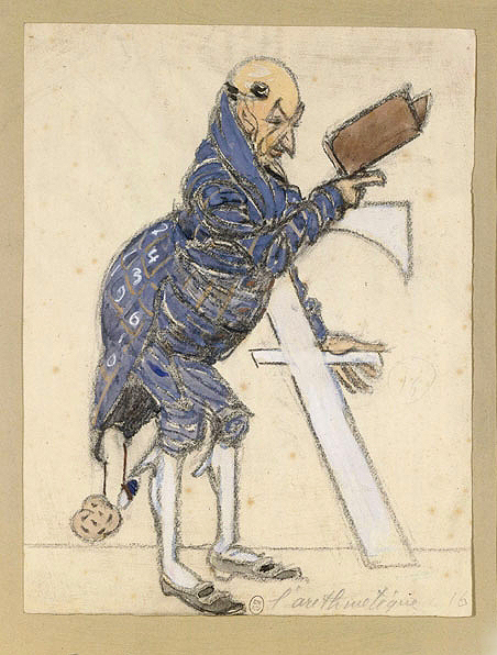 A costume sketch from the original production of Ravel's L’enfant et les sortilèges.
