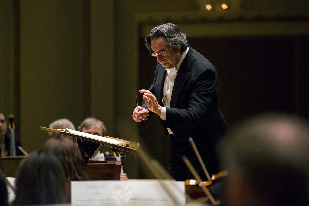 Always a model of intensity, Riccardo Muti leads the CSO in what he calls an unjustly ignored work, Liszt's From the Cradle to the Grave. | © Todd Rosenberg Photography 2015