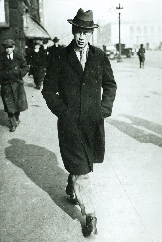 In Chicago for a piano recital during fall 1919, Sergei Prokofiev strides down Michigan Avenue. | Photo: CSO Archives