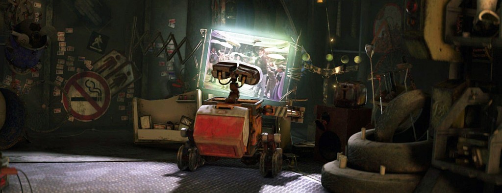 To pass the time at his desolate post, a robot watches the musical "Hello, Dolly!" in the Pixar film "WALL-E" (2008). The animated classic was scored by Thomas Newman, whose uncle Lionel won an Oscar for the 1969 film musical's score.