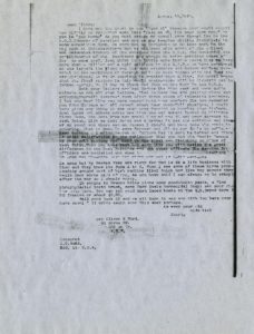 Letter, Oliver Ward to Albert F. Ward, August 18, 1918 Vincentian Personnel Files, Ferdinand Ward DeAndreis-Rosati Memorial Archives