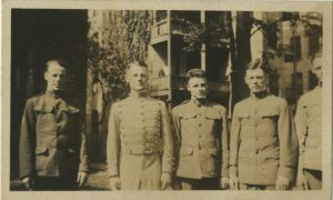Photograph of members of the Ward Family in uniform, ca. 1917 Vincentian Personnel Files, Ferdinand Ward DeAndreis-Rosati Memorial Archives