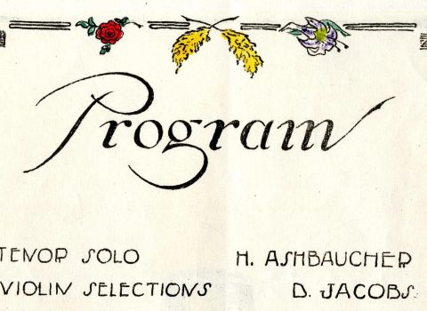 Entertainment programs, 1917-1918. For events mounted in base camps, and while on leave in Paris.