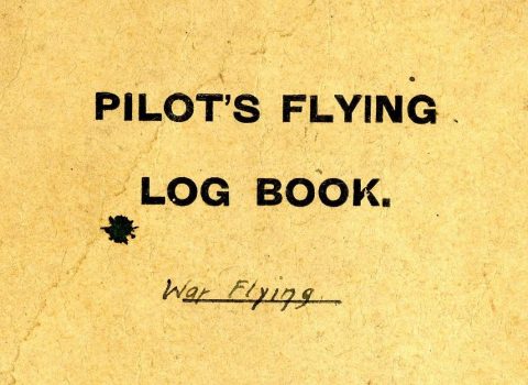 Pilot’s Flying Log Book, 1918